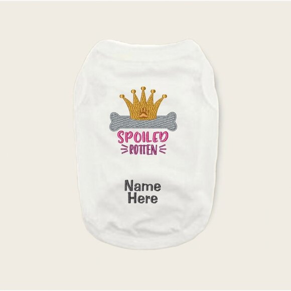 Custom SPOILED ROTTEN dog shirt - Picture 1 of 7